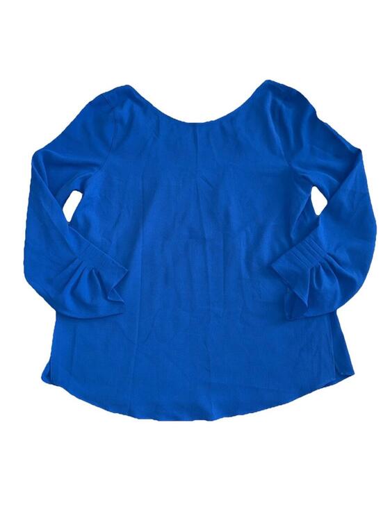 Massimo Dutti Tops - Massimo Dutti Blouse Women's Size 8 Blue Office Minimalist Monochrome NWOT